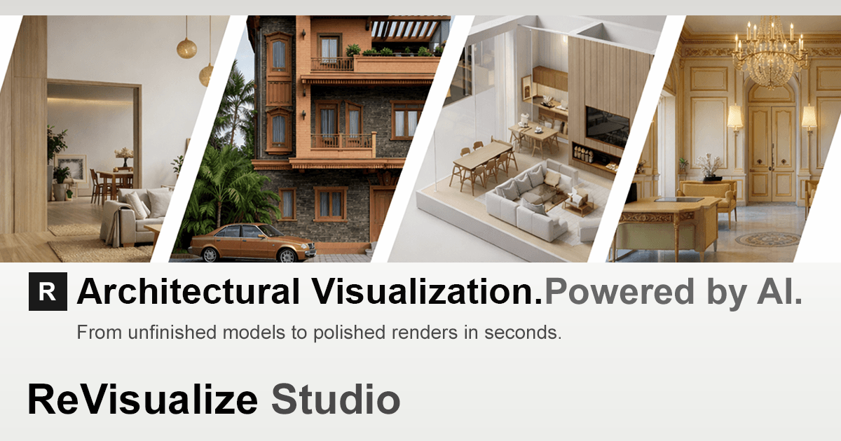 AI Architectural Rendering Software | ReVisualize Studio